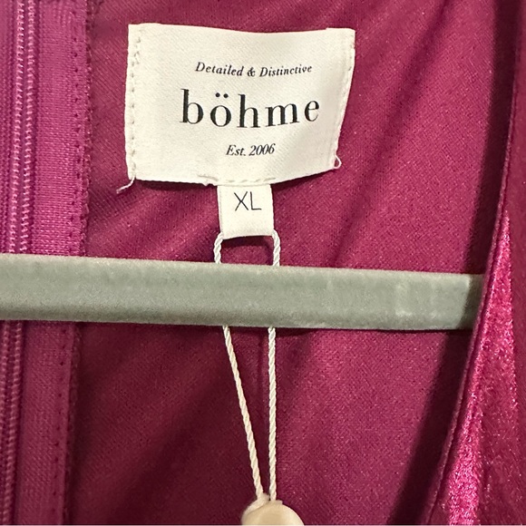 NWT Bohme Rylee Maxi Dress in Wine Size X-Large - Picture 5 of 10